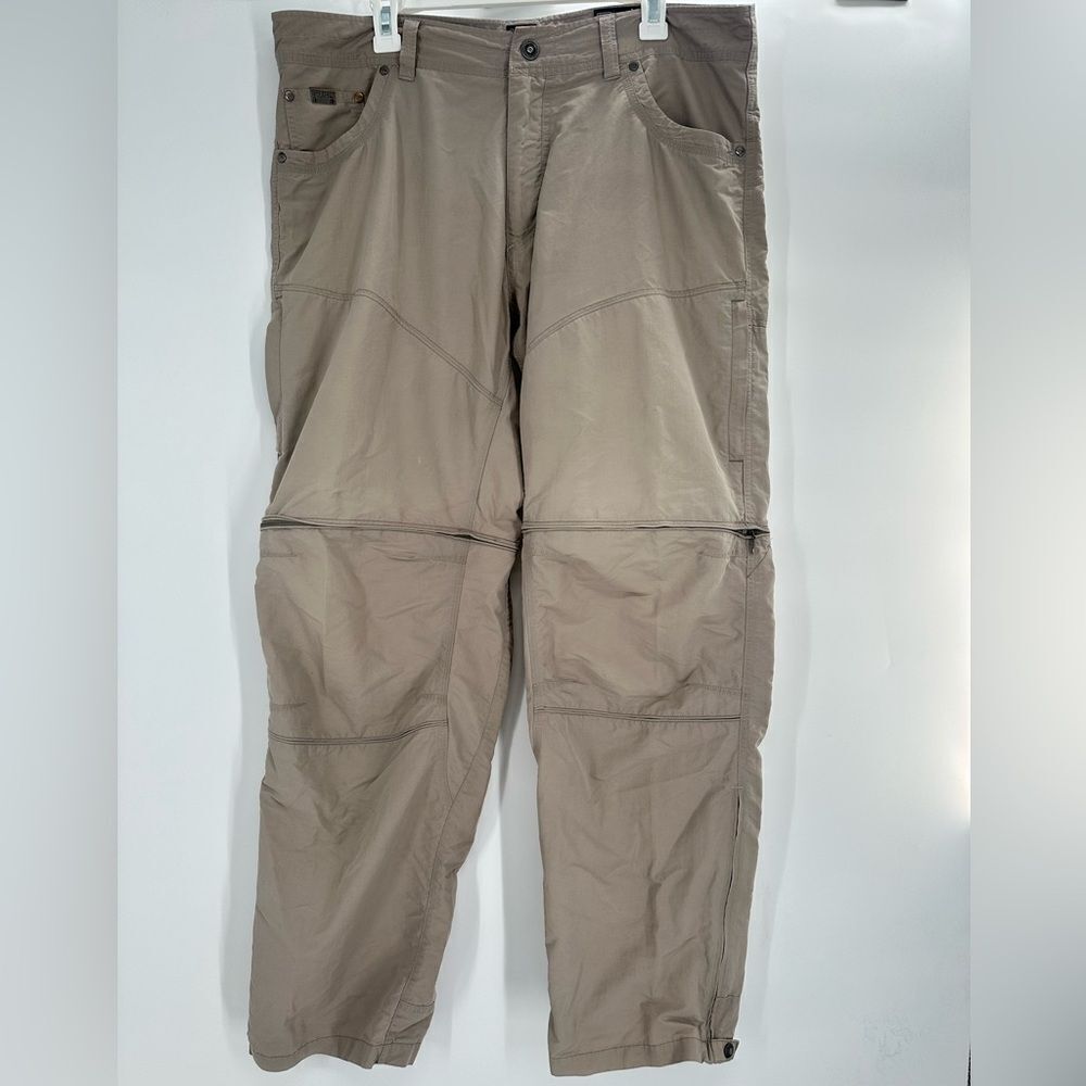 Kuhl Pants Men 38x32 Khaki Stealth Renegade Convertible Chino Hiking Switchback